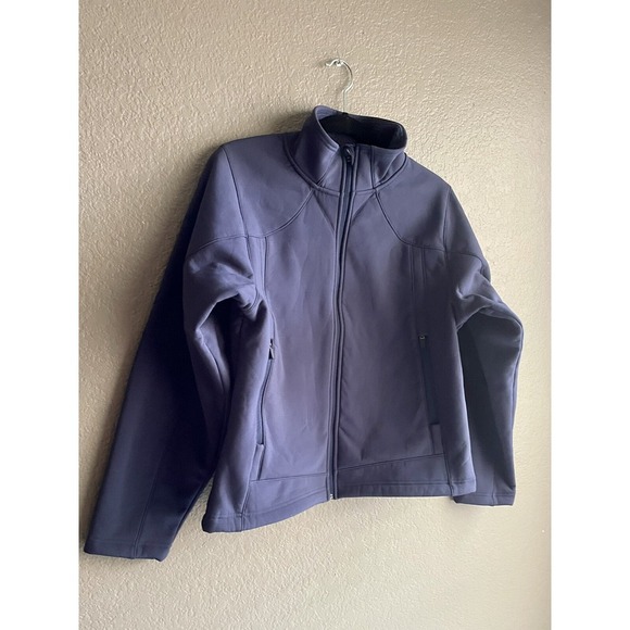 Tri-Mountain Performance Women's Micro Fleec Ascent Jacket Navy Small EUC - Picture 2 of 8